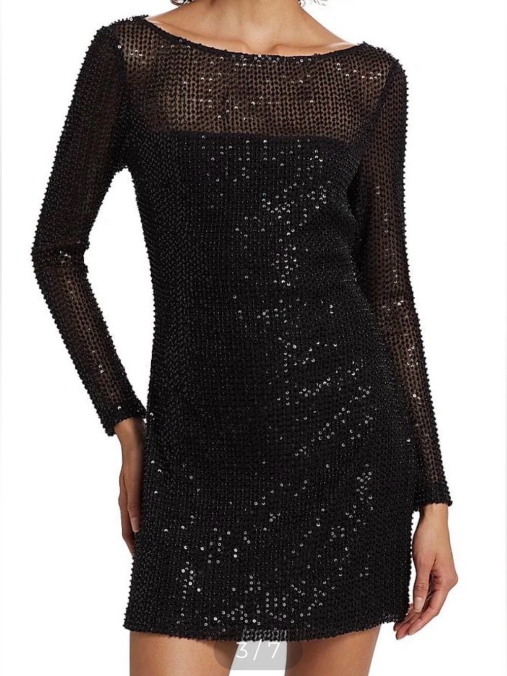 Ramy Brook Forrest Sequined Mesh Minidress